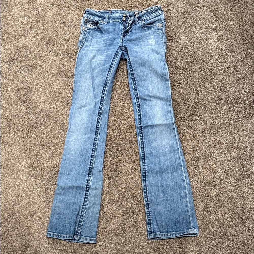 Miss Me Light Blue Boot Cut Jeans